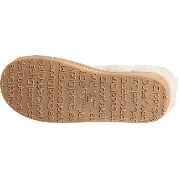 NEW Cuddl Duds Microsuede Faux-Fur Cuff Slippers For Women 925 1s8 - Picture 6 of 9